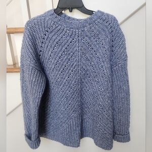 Massimo Dutti Blue Knit Sweater